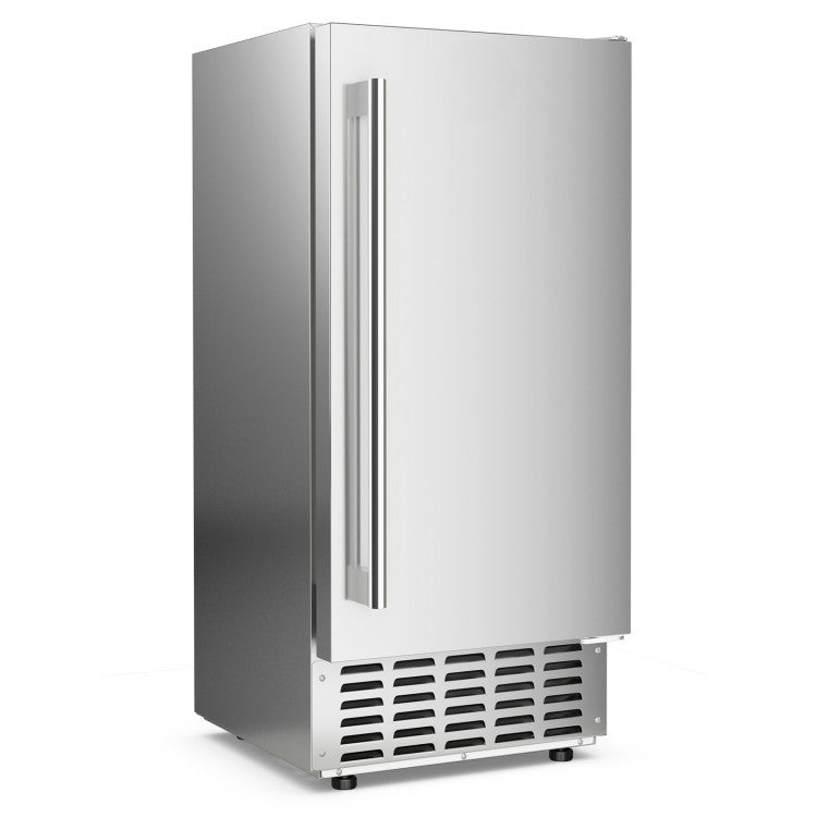 Under Counter Nugget Ice Maker with Self-Cleaning — 80 lbs/Day, 18 lbs Drawer Storage