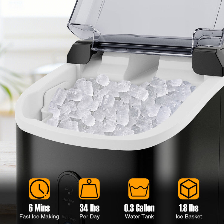 Nugget Countertop Ice Maker with Soft Chewable Pellet Ice