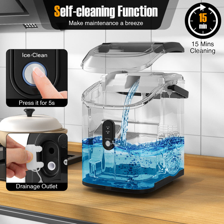Nugget Countertop Ice Maker with Soft Chewable Pellet Ice