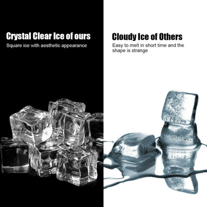 48 lbs Stainless Self-Clean Ice Maker with LCD Display