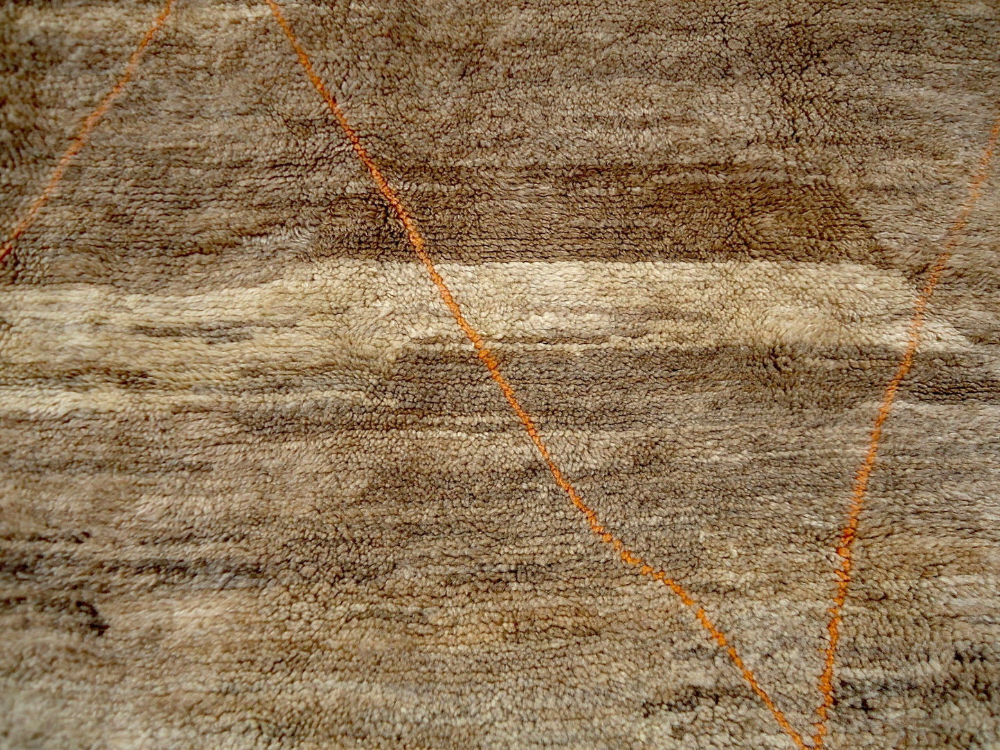 Moroccan Wool rug, Mrirt Handmade rug, Beni ourain 8x10 rug, Boujaad carpet, Azilal rug, Tapis Berbèr, Berber Boho rug, Teppich, Brown Beige