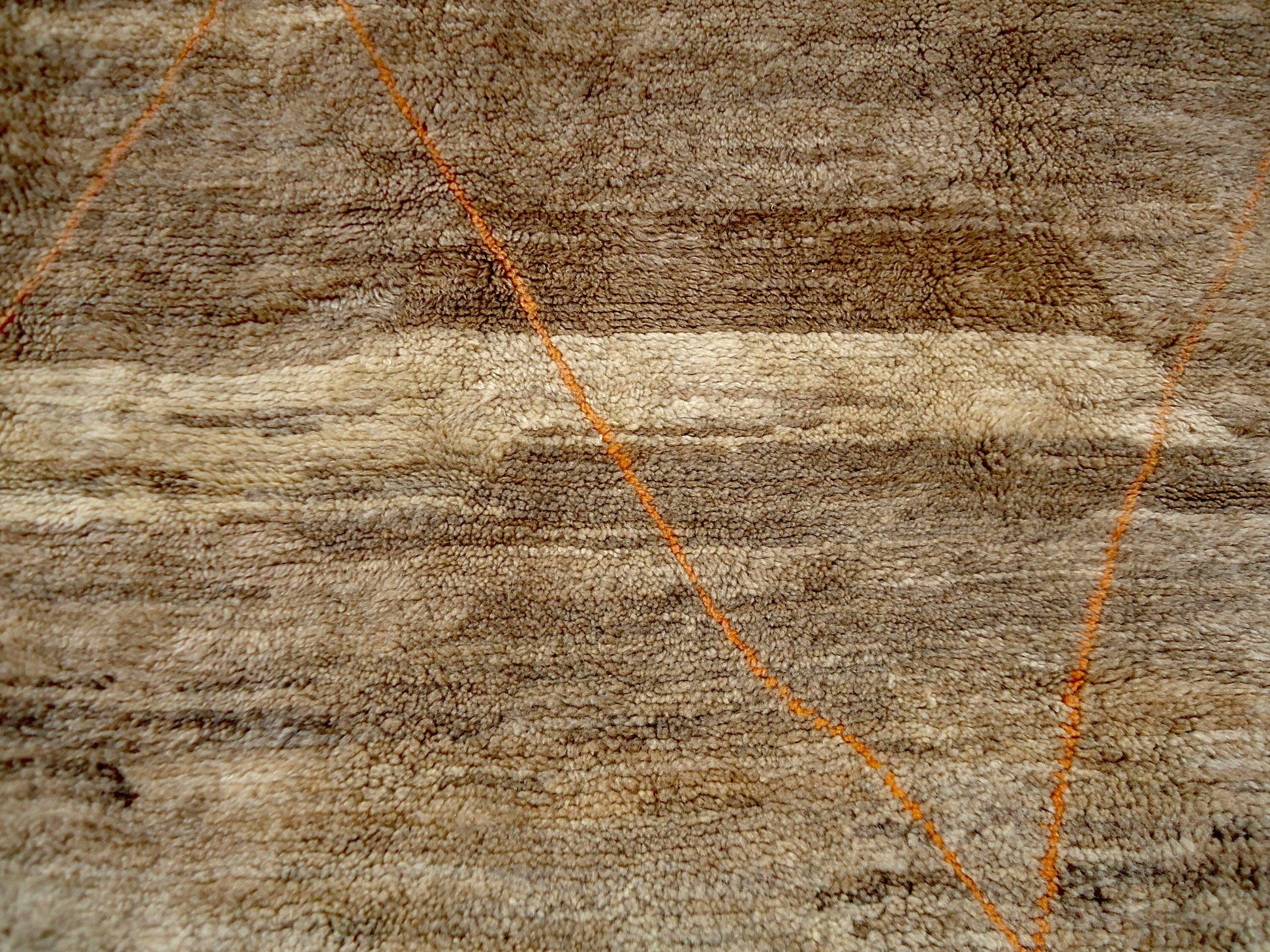 Moroccan Wool rug, Mrirt Handmade rug, Beni ourain 8x10 rug, Boujaad carpet, Azilal rug, Tapis Berbèr, Berber Boho rug, Teppich, Brown Beige