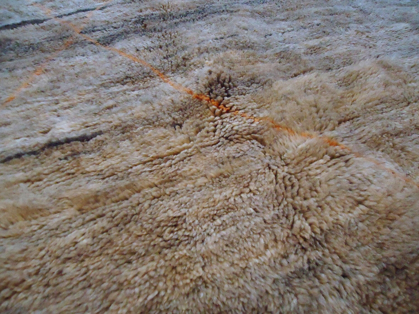 Moroccan Wool rug, Mrirt Handmade rug, Beni ourain 8x10 rug, Boujaad carpet, Azilal rug, Tapis Berbèr, Berber Boho rug, Teppich, Brown Beige