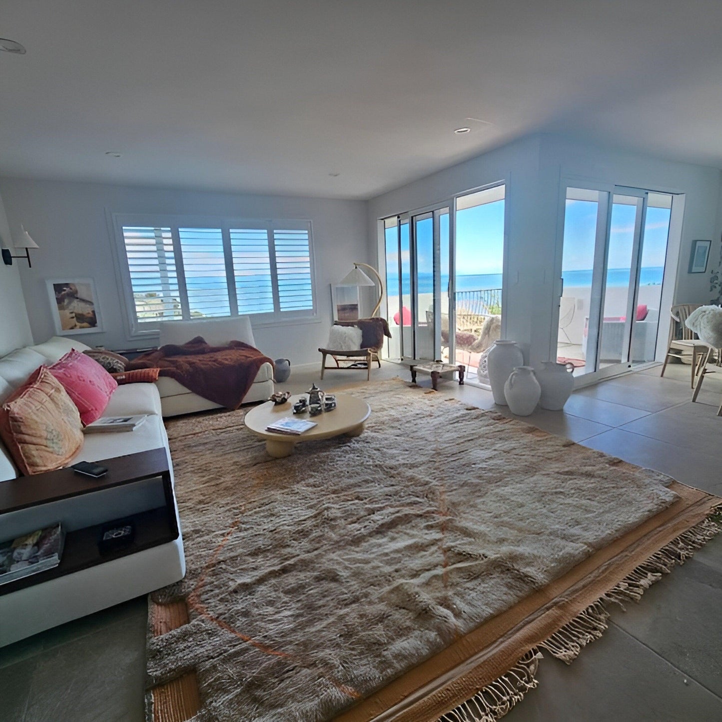 Moroccan Wool rug, Mrirt Handmade rug, Beni ourain 8x10 rug, Boujaad carpet, Azilal rug, Tapis Berbèr, Berber Boho rug, Teppich, Brown Beige