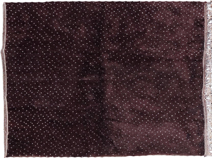 Brown Dotted Moroccan rug, Beni ourain handmade area rug, Mrirt wool Boho rug, Living room Boujaad Berber Carpet, Teppich, Tapis berbère.